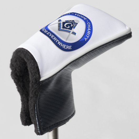 Masonic Golf Putter Cover (3/4 voorkant)