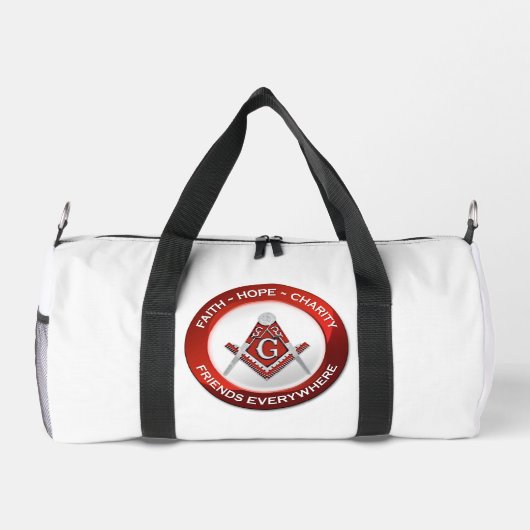 Masonic Gym Bag Red Plunjezak (Achterkant)