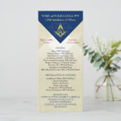 Masonic Installation-Sjabloon | Blue Diamond (Staand voorkant)