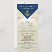 Masonic Installation-Sjabloon | Blue Diamond (Voorkant)