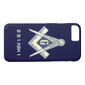 Masonic iPhone 7 hoesje (Achterkant (Horizontaal))