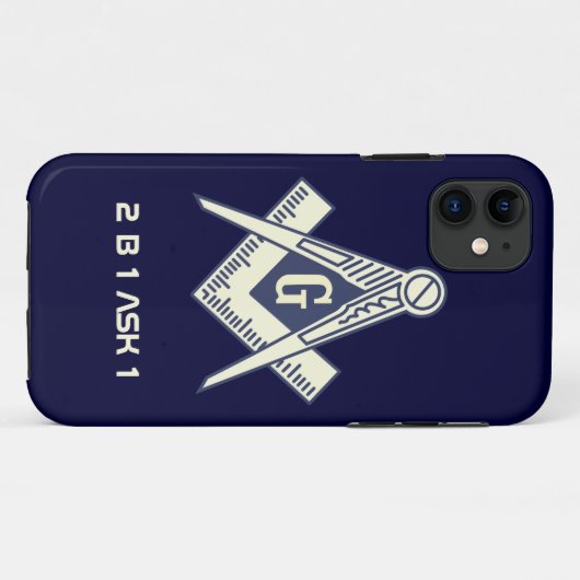 Masonic iPhone Case (Achterkant (horizontaal))