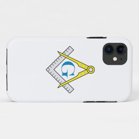 Masonic iPhone-case Case-Mate iPhone Case (Achterkant (horizontaal))