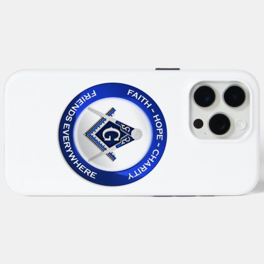 Masonic iPhone/iPad Case (Achterkant (horizontaal))