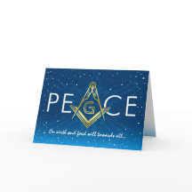 Masonic Kerst Kaarten | Vrijmetselaarsvakantie