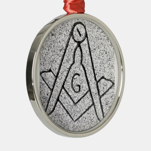 Masonic Kerstmis Metalen Ornament (Rechts)