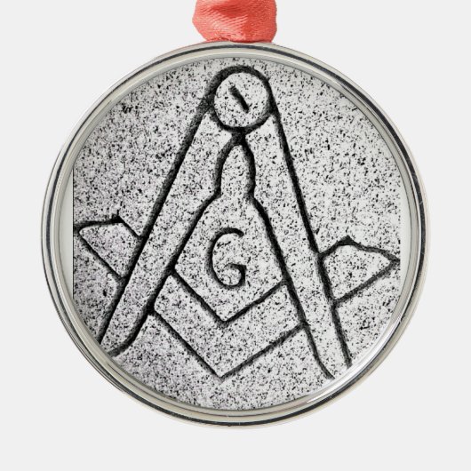 Masonic Kerstmis Metalen Ornament (Voorkant)