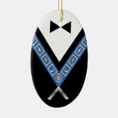 Masonic Kerstsierents | Freemason Jewel Keramisch Ornament (Rechts)