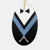 Masonic Kerstsierents | Freemason Jewel Keramisch Ornament (Links)