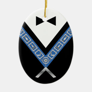 Masonic Kerstsierents Freemason Jewel Keramisch Ornament