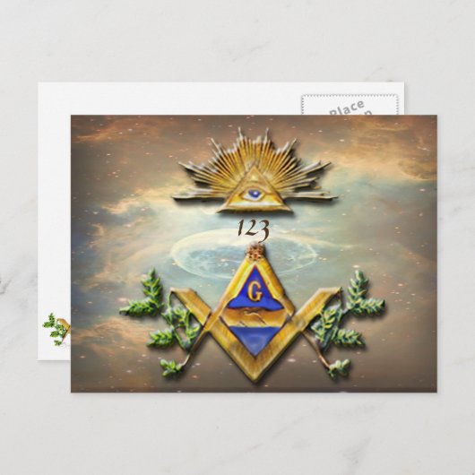 Masonic Life (Cosmos) Briefkaart (Voorkant / Achterkant)
