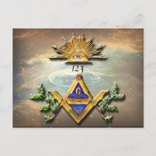Masonic Life (Cosmos) Briefkaart (Voorkant)