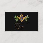 Masonic Life (Cosmos) Visitekaartje (Achterkant)