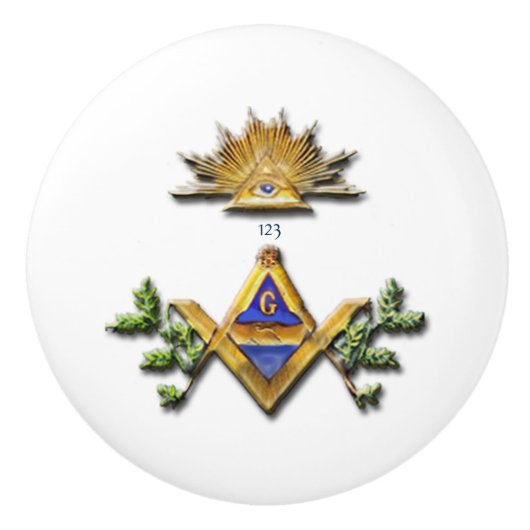 Masonic Life Keramische Knop (Voorkant)