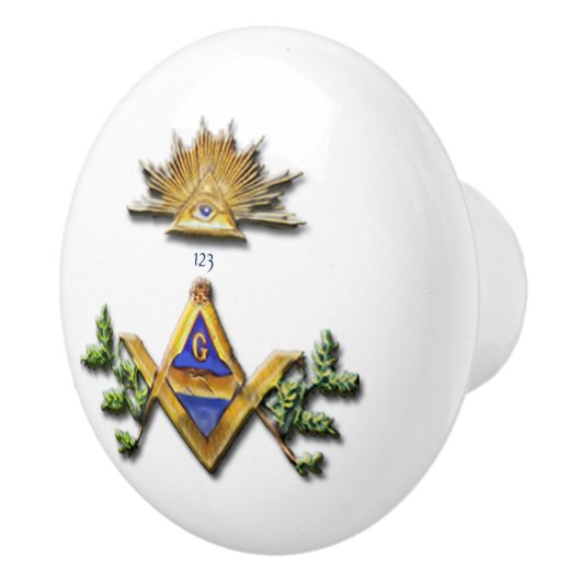 Masonic Life Keramische Knop (Rechts)