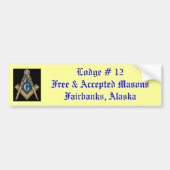 Masonic Lodge Bumpersticker (Voorkant)