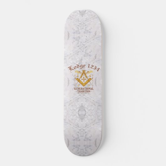 Masonic Lodge Keeping Tradition Persoonlijk Skateboard (Voorkant)