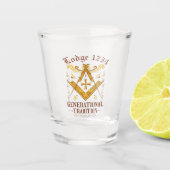 Masonic Lodge Keeping Tradition Shot Glas (Voorkant)