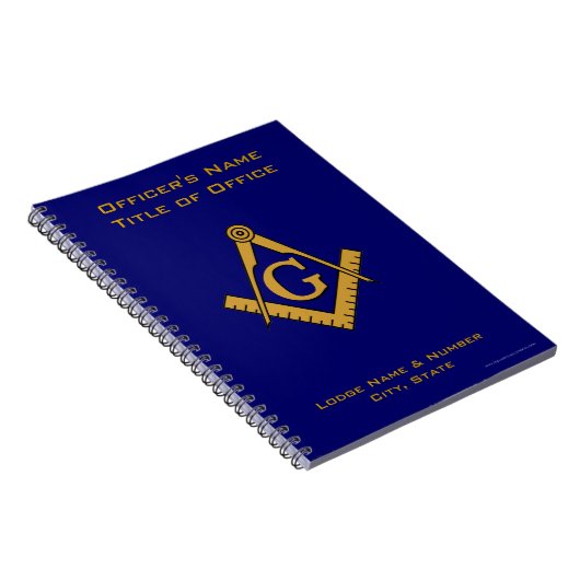 Masonic Lodge-laptop met moderne stijl Notitieboek (Rechterzijde)