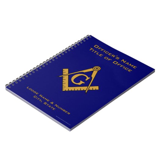 Masonic Lodge-laptop met moderne stijl Notitieboek (Linkerzijde)
