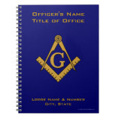 Masonic Lodge-laptop met moderne stijl Notitieboek (Voorkant)