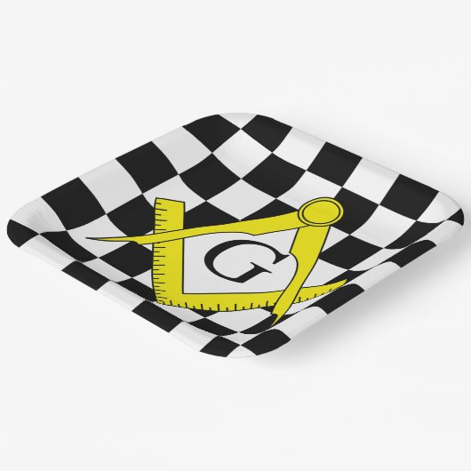 Masonic Lodge Paper-Borden Papieren Bordje (Gebogen)