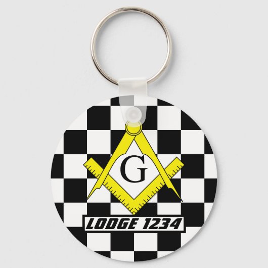 Masonic Lodge Sleutelhanger (Voorkant)