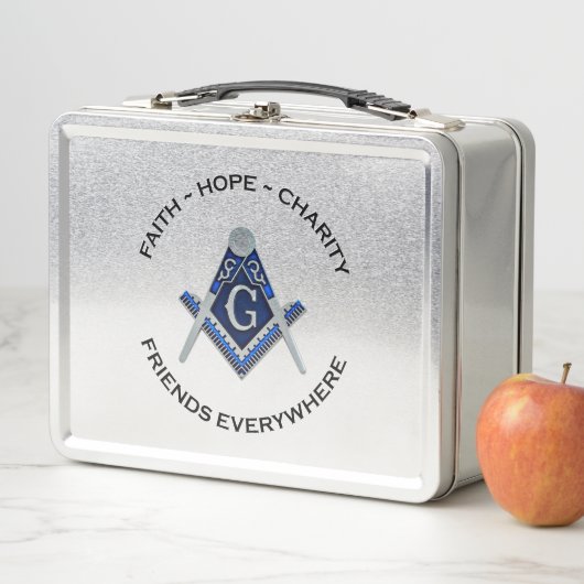 Masonic Lunchbox Blue Clean (In situ)