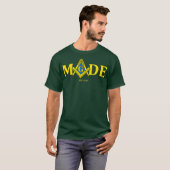 Masonic Made Est 1717 Freemason Lodge T-shirt (Voorkant volledig)