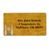 Masonic Mailing Labels (Voorkant)