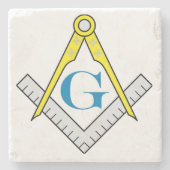 Masonic Marble Onderzetter (Voorkant)