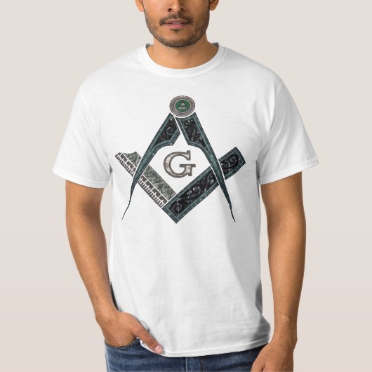 Masonic Mason Emblem Logo T-shirt (Voorkant)