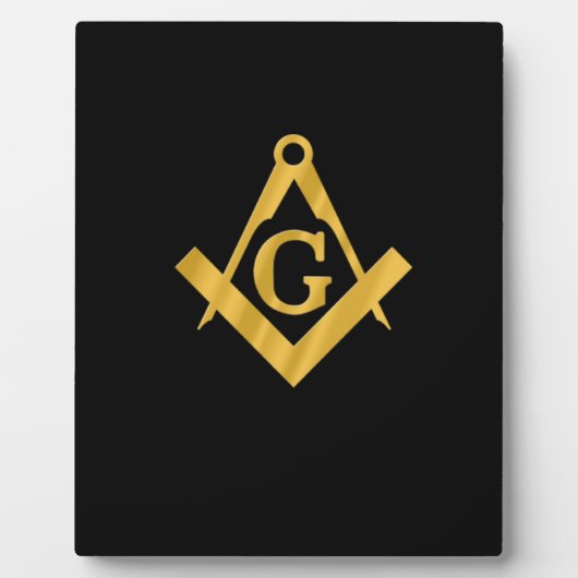 Masonic "Mason for Life" Fotoplaat (Voorkant)
