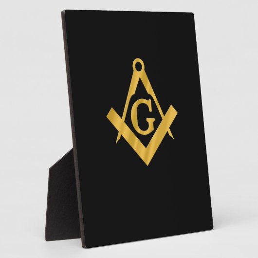 Masonic "Mason for Life" Fotoplaat (Zijkant)