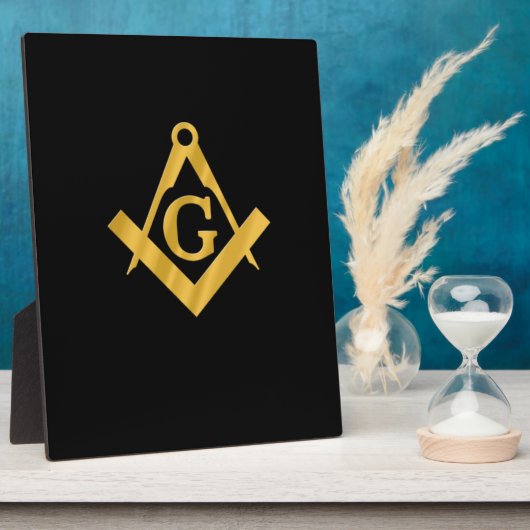 Masonic "Mason for Life" Fotoplaat (Zijkant)