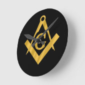 Masonic "Mason for Life" Ronde Klok (Hoek)