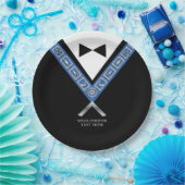 Masonic Masters Jewel Tux Sjabloon Freemason Papieren Bordje (Feest)