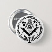 Masonic Memorabilia Ronde Button 5,7 Cm (Voorkant /achterkant)