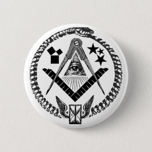 Masonic Memorabilia Ronde Button 5,7 Cm