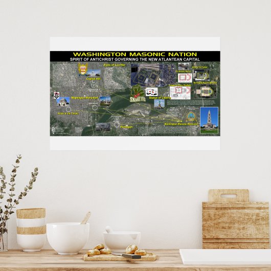 Masonic Memorial van Washington - 2 Poster (Keuken)