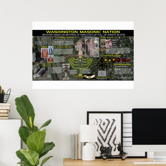 Masonic Memorial van Washington - 4 Poster (Thuiskantoor)