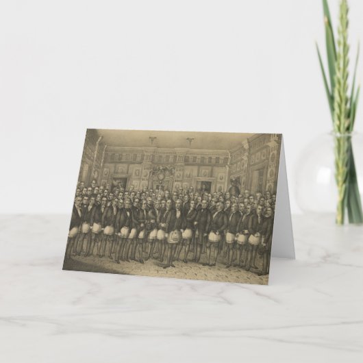 Masonic Memorial Vrijmetelaar Vrijmetselarij Kaart (Voorkant)