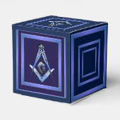 Masonic Minds (blauw) Bedankdoosjes (Achterkant)