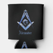 Masonic Minds (blauw) Blikjeskoeler (Voorkant)