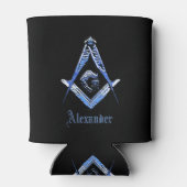 Masonic Minds (blauw) Blikjeskoeler (Achterkant)