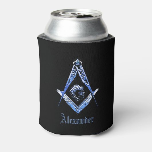 Masonic Minds (blauw) Blikjeskoeler (Blikje Achterkant)