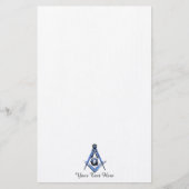 Masonic Minds (blauw) Briefpapier (Voorkant)