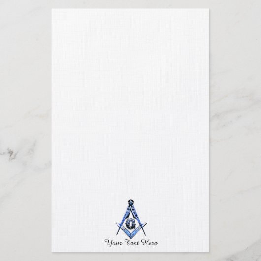 Masonic Minds (blauw) Briefpapier (Voorkant)