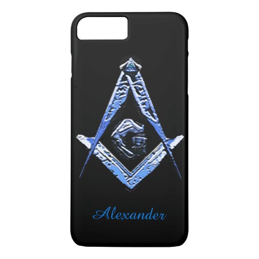 Masonic Minds (blauw) Case-Mate iPhone Case (Achterkant)