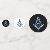 Masonic Minds (blauw) Confetti (Achterkanten)